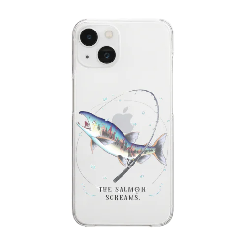 鮭が叫ぶ Clear Smartphone Case