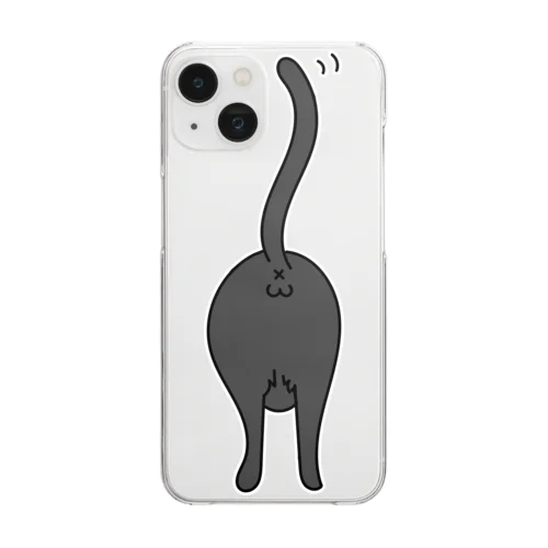 Xω 黒猫 Clear Smartphone Case