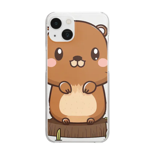 カピバラくん Clear Smartphone Case