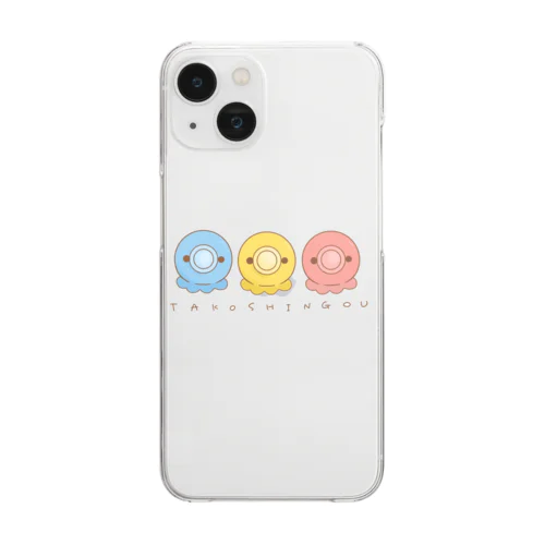 たこしんごう Clear Smartphone Case