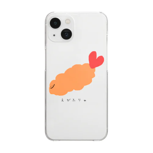 えびふりゃ Clear Smartphone Case