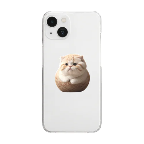 猫丸スマホケース Clear Smartphone Case