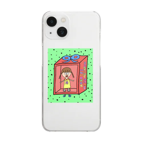 箱入り娘ちゃん（ドット） Clear Smartphone Case