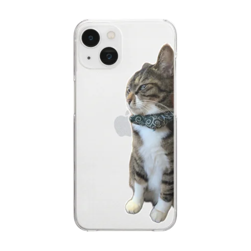 実家の猫 Clear Smartphone Case