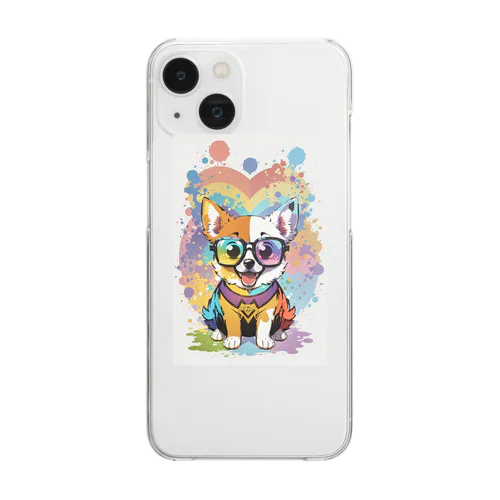 IT犬のちゃきシリーズ Clear Smartphone Case