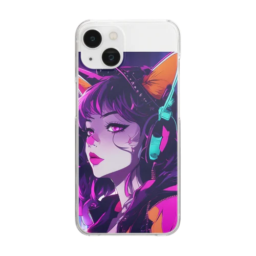 パンクビビッド・ピエロキャット kAsumI Clear Smartphone Case