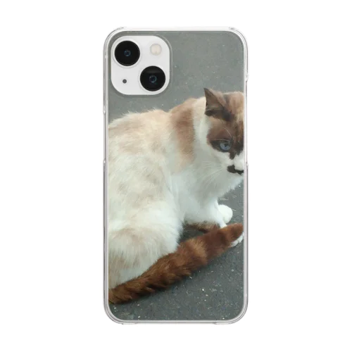 201408161744000　焦げ目の猫 Clear Smartphone Case