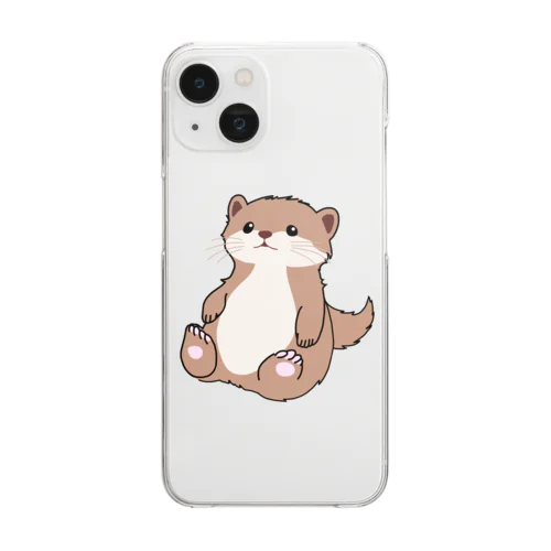 キュートなカワウソ Clear Smartphone Case