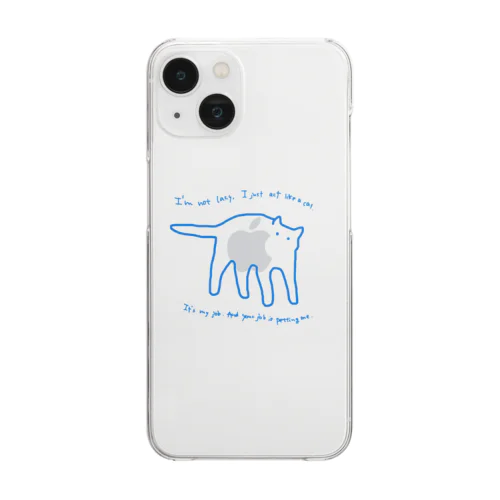 Cat's job Clear Smartphone Case