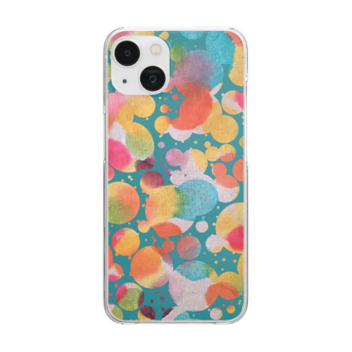 Dot（green） Clear Smartphone Case