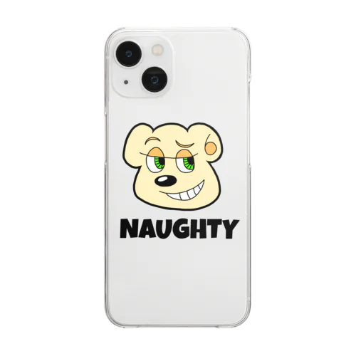 NAUGHTY BEARくん Clear Smartphone Case