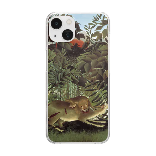 飢えたライオン / The Hungry Lion Throws Itself on the Antelope Clear Smartphone Case