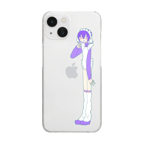 ジャージメイドちゃん Clear Smartphone Case