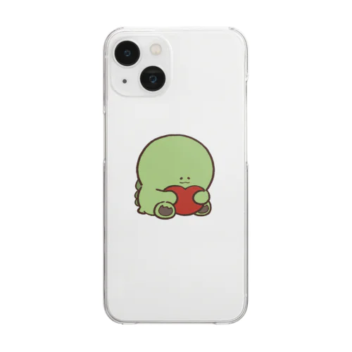 抱っこかいじゅう。(赤) Clear Smartphone Case