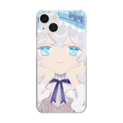 猫田ぬぬのグッズです Clear Smartphone Case