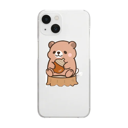 まとぴーくまさん Clear Smartphone Case