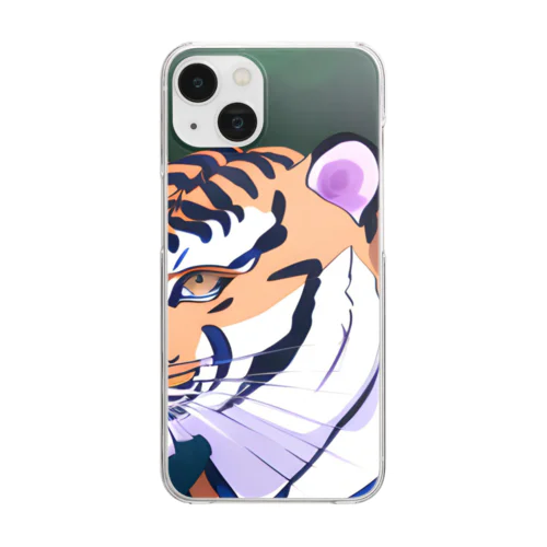 タイガーくん Clear Smartphone Case