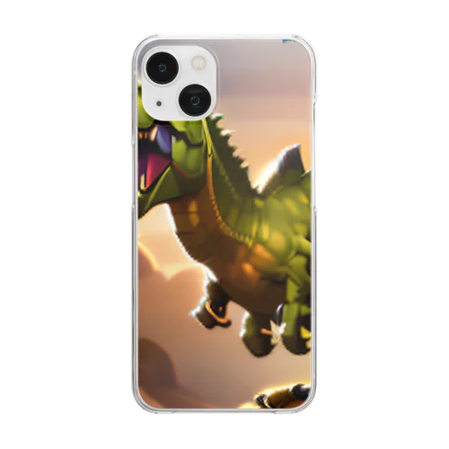 かっこいい恐竜 Clear Smartphone Case