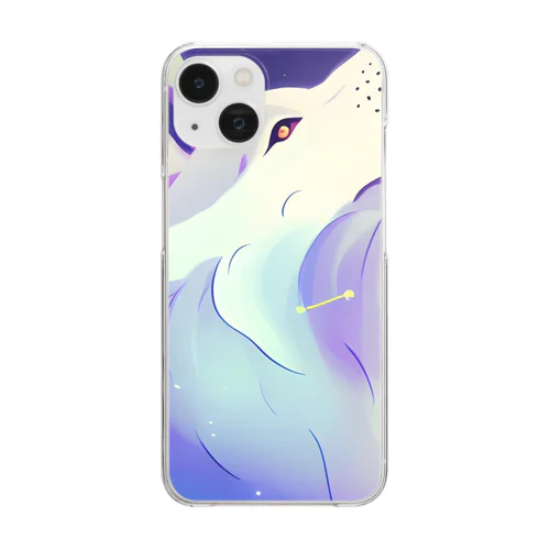 おおかみ 座 Clear Smartphone Case