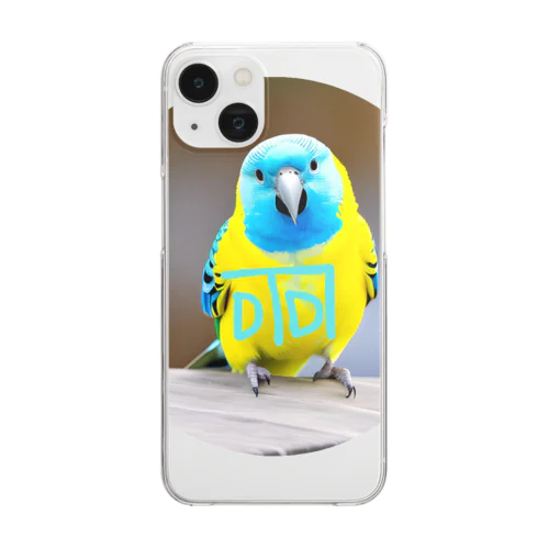 邪気払い　龍体文字「ふ」付き　幸せの青い鳥　ステッカー　他 Clear Smartphone Case