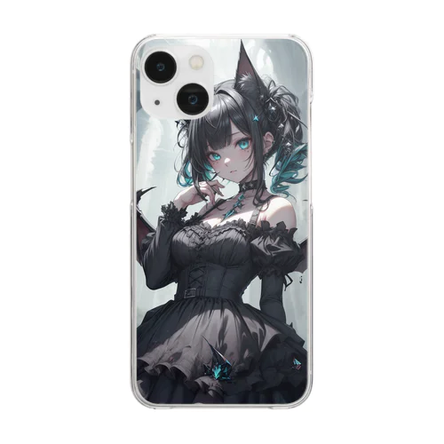 Mia_Vampire Clear Smartphone Case