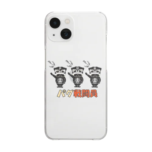 パグ戦闘員 Clear Smartphone Case