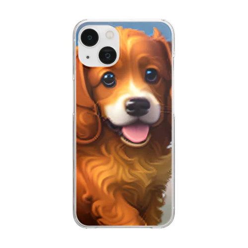 かわいい犬のグッズ Clear Smartphone Case