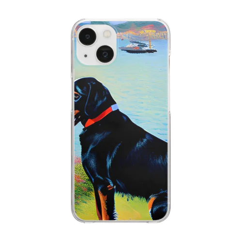 モネの犬 Clear Smartphone Case