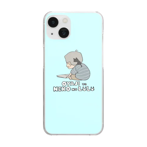 肩のりにゃんこ(クリアスマホケース) Clear Smartphone Case