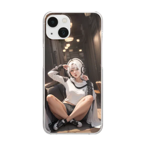 White girls Clear Smartphone Case