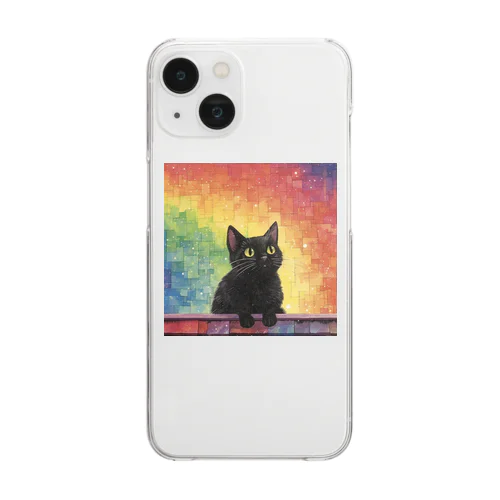 黒猫ビビ Clear Smartphone Case
