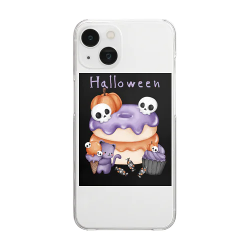 ハロウィンスイーツ Clear Smartphone Case