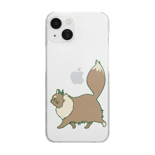 アメリカンカールのマフィンちゃん Clear Smartphone Case