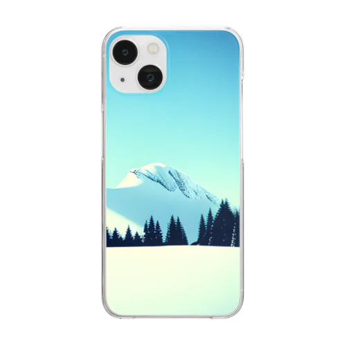 雪山 Clear Smartphone Case
