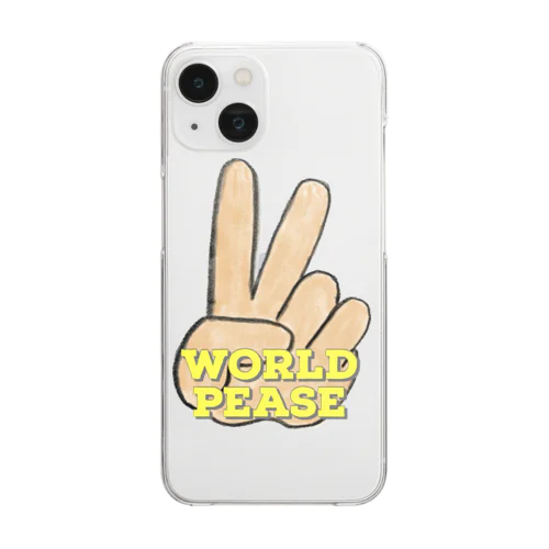 世界平和 Clear Smartphone Case