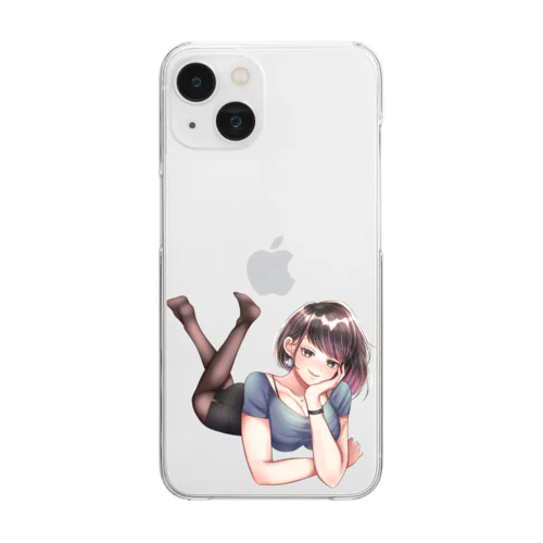 大人雰囲気のお姉さん一ノ瀬彩(中の人)(c)せったー Clear Smartphone Case