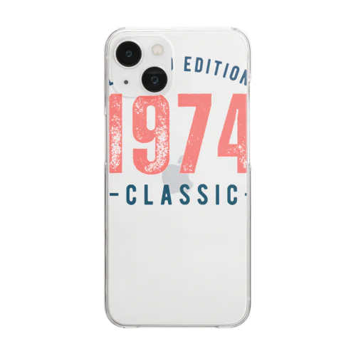 1974年イラスト Clear Smartphone Case