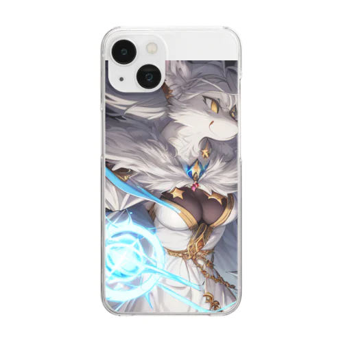 ケモノっ娘魔法使い Clear Smartphone Case