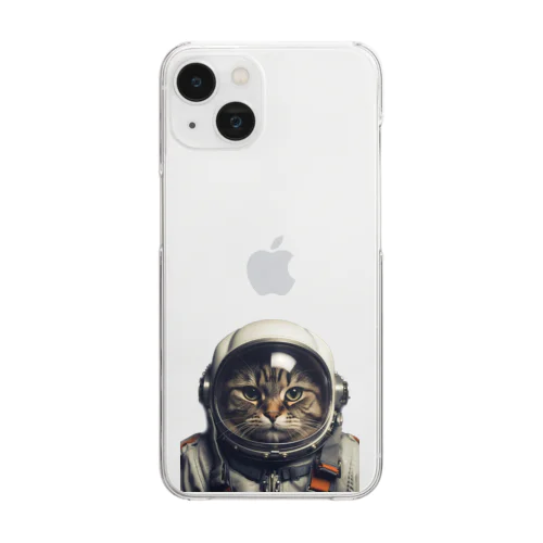 🚀 宇宙猫スペーススーツグッズ 🚀 Clear Smartphone Case