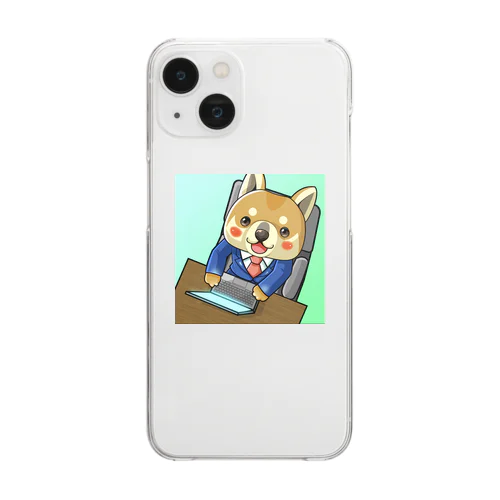 ぽんにち Clear Smartphone Case