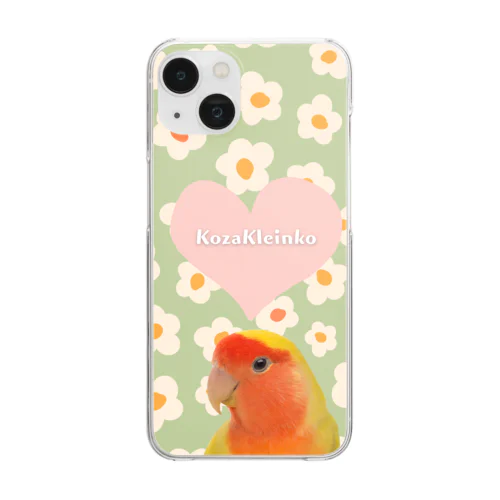 コザクラインコ大好き Clear Smartphone Case