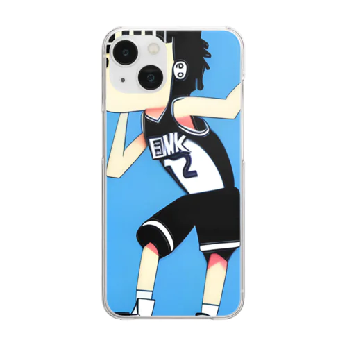 バスケットくん Clear Smartphone Case