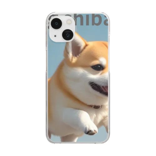 flying shibaｰinu Clear Smartphone Case