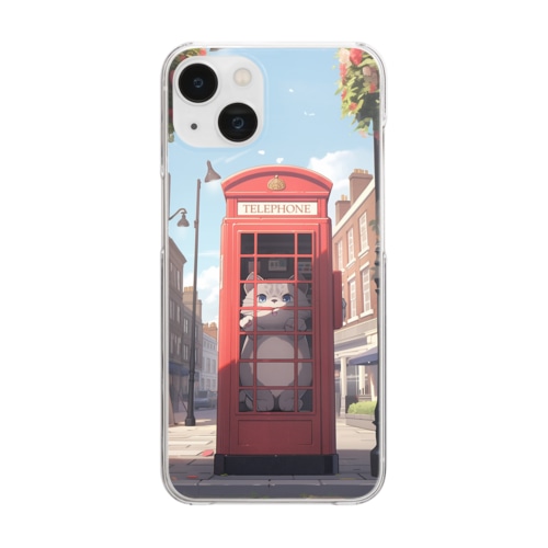 ブリティッシュショートヘアー ネコ スマホケース Clear Smartphone Case