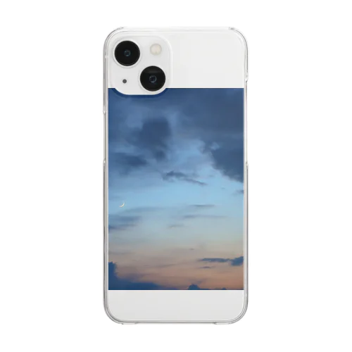 夕焼けの空 Clear Smartphone Case