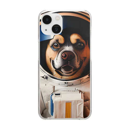 宇宙飛行士犬だワン！！ Clear Smartphone Case