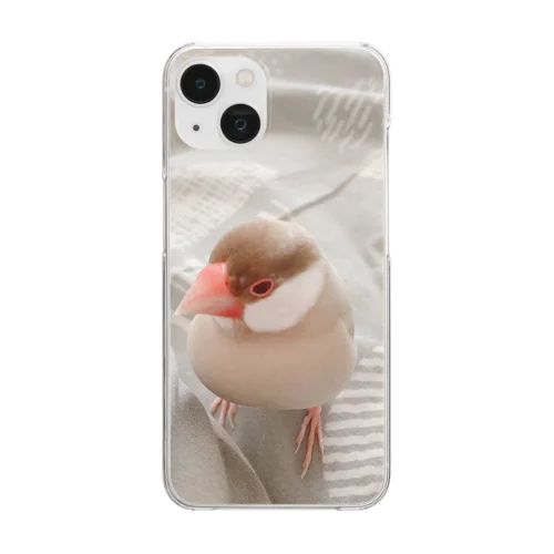 シナモン文鳥ヒナちん2 Clear Smartphone Case