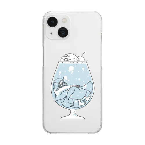 ソーダ水浴 Clear Smartphone Case