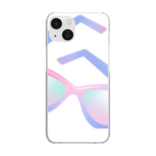 メガネくん Clear Smartphone Case