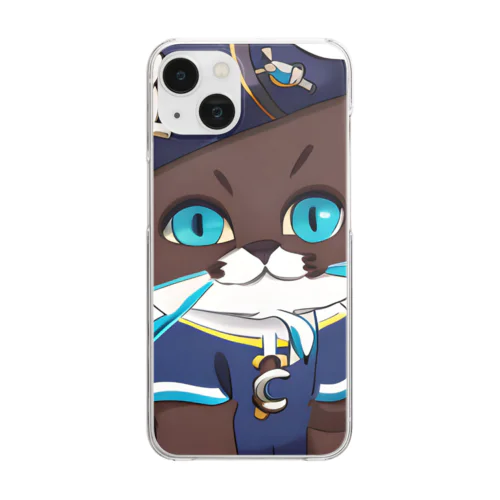 海賊うみ猫ちゃん Clear Smartphone Case